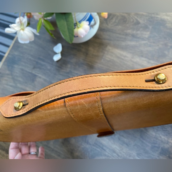 Vintage Schlesinger brown leather briefcase, satchel,messenger, laptop Bag. - Picture 6 of 15